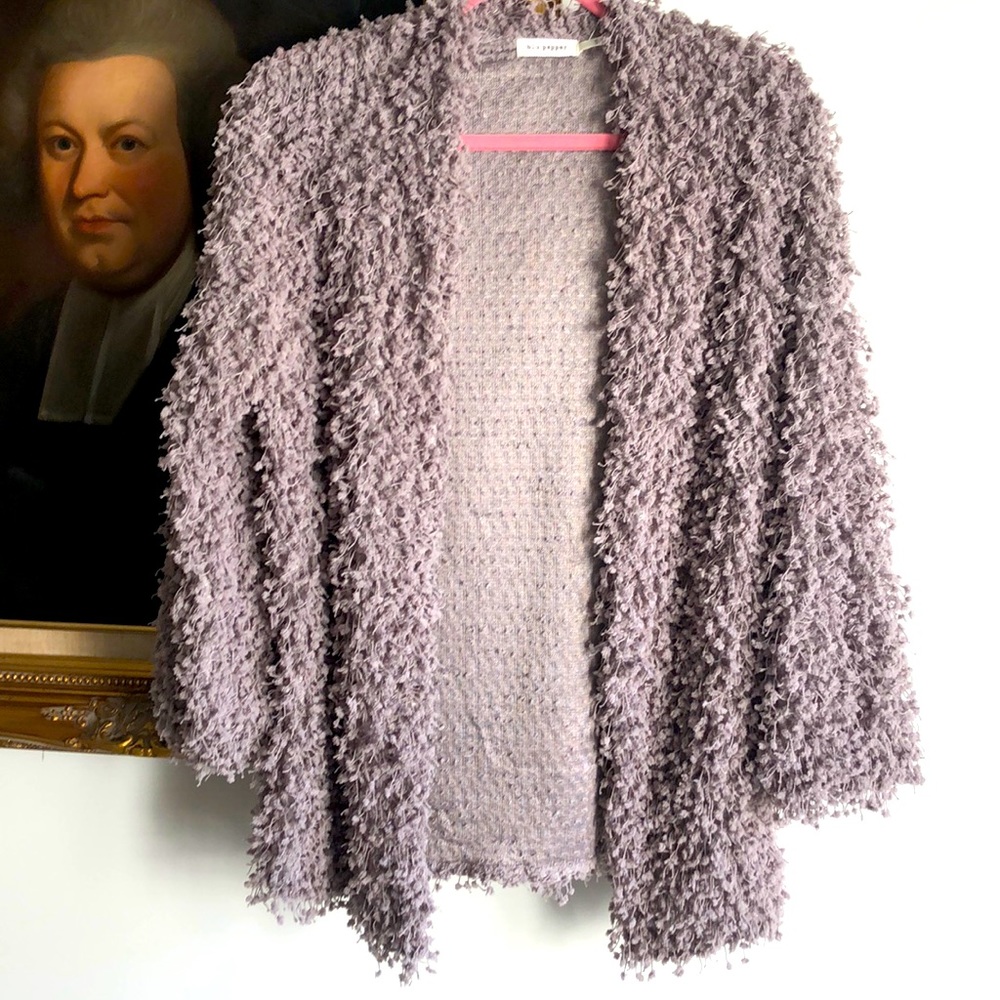 Trendy fuzzy cardigan size S